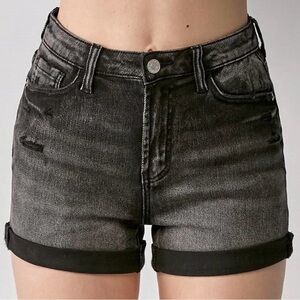 Classic Black Jean Shorts for Women